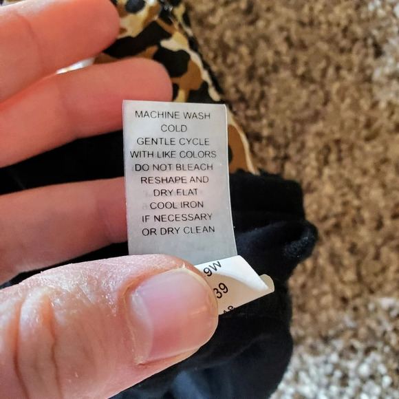 Cable & Gauge Animal Print Batwing Dolman Sleeve Top Women's Plus Size 3X - Picture 8 of 12